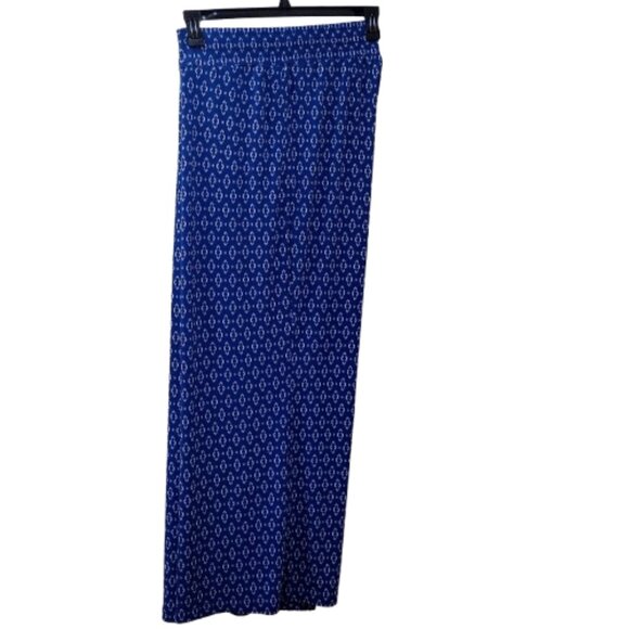 Nina Leonard Wide-Leg Pull-On Pants. (Size 2X) Blue and White - Picture 1 of 5